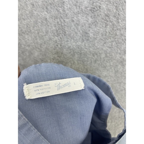 Thomas Baby Girl's Coverall Large Vintage Blue Lamb Patch Snap Button bottom - Picture 4 of 14